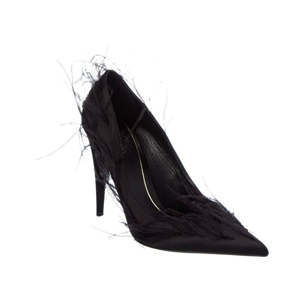 Valentino 110 Satin Pump, Black